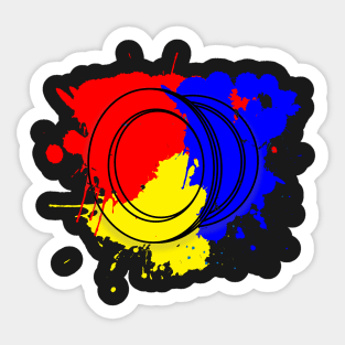 Splash Retro RGB Yoyo Sticker